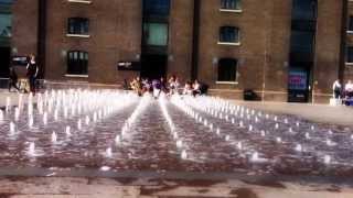 Granary Square Fountains London [upl. by Crean]