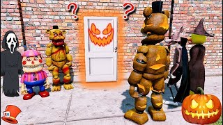 GUESS WHATS IN THE SECRET HALLOWEEN ANIMATRONIC ROOM GTA 5 Mods FNAF RedHatter [upl. by Massarelli]