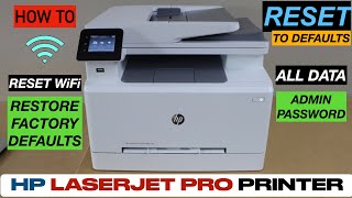 HP Color LaserJet Pro Printer Reset To Factory Default Setting [upl. by Effie882]