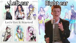 Lets Get It Started Now and Rickroll version comparison [upl. by Thatcher]