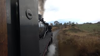 Australian Steam 5917 Cab Ride Canberra to Bungendore  7 April 2023 [upl. by Ycnan77]