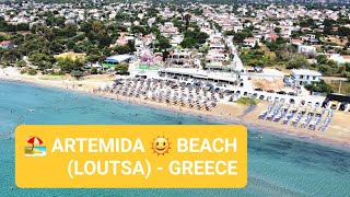 Παραλία Αρτέμιδα  Λουτσα   Artemida Beach  Diversitygr GREECE 2023 greece beach artemis [upl. by Karyn]