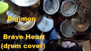 Digimon  Brave Heart drum cover [upl. by Can]