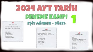 2024 AYT Tarih Deneme Kampı Deneme 1  EA SÖZEL aytdeneme ayttarihdeneme tarihdenemekampı [upl. by Remas]