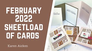 February 2022 Sheetload of Cards SLCTFeb2022 [upl. by Ysnat]