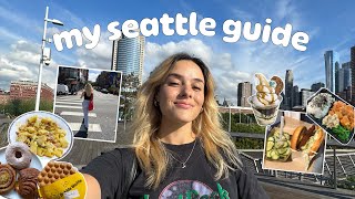 my seattle guide  EVERYTHING you should EAT  DO in seattle [upl. by Eloc873]