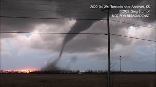 April 29 2022 Tornado near Andover Kansas [upl. by Tuneberg]