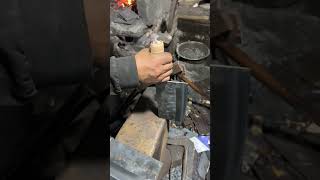 Forging process of wooden corrugated kitchen knife handle [upl. by Annod291]