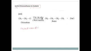 ncert cbse class XII chemistry Question number 1019 Conversion Chloroethane to Butane [upl. by Aibun]