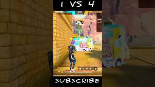 1 vs 4 tamil music freefire viral shorts [upl. by Gav]