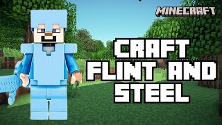 How to Craft Flint and Steel in Minecraft in 2024 [upl. by Ahab]