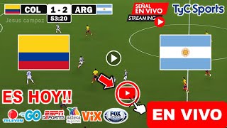 Colombia vs Argentina en vivo donde ver a que hora juega Argentina Eliminatorias Copa del Mundo [upl. by Legir]