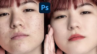 FACE RETOUCH One Minutes in Photoshop  PHOTOSHOP 2024 [upl. by Bisset]