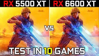 RX 5500 XT vs RX 6600 XT  How Big is the Difference  2021 [upl. by Aunson751]