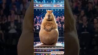 Capybara Brings Fun on America’s Got Talent！卡皮巴拉上美国达人秀！カピバラが『アメリカズ・ゴット・タレント』に出演！ ai funny agt [upl. by Lotsirhc995]