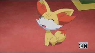 Pokemon XampY Episode 4  Sneezing Fennekin Clip English [upl. by Aihsyt956]