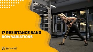 17 Resistance Band Row Variations [upl. by Nomzaj]