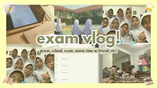 exam vlog📝  grwm last day exam movie time wfriends etc [upl. by Forta992]