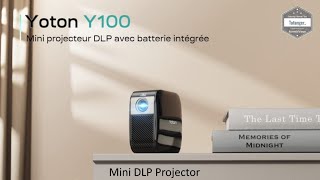 Yoton Y100 Vidéoprojecteur DLP  Mini Projecteur Portable  480P native amp support 1080P  Unboxing [upl. by Allissa876]