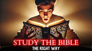 IMPORTANT tips on How to STUDY the BIBLE [upl. by Dyol]