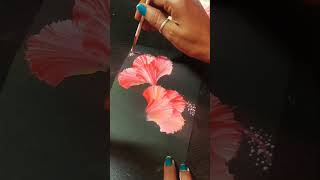 One stroke acrylic painting ideas for beginnersART onestroke simplestrokes shorts [upl. by Delly929]