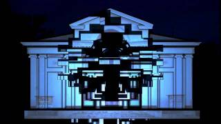 Architectural projection mapping simulation [upl. by Boyse]