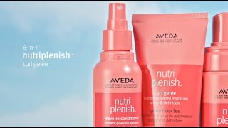 Simple Curly Hair Care with Nutriplenish Curl Gelée  Aveda [upl. by Erdied]