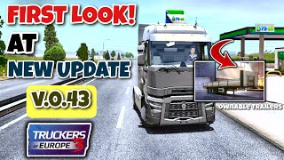 PREVIEW New Update 043 ┃Truckers of Europe 3 ┃ New map and new trailer Configuration [upl. by Yenolem]