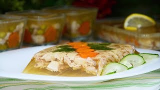 БЫСТРЫЙ ХОЛОДЕЦ ИЗ КУРИЦЫ ну Очень простой и Вкусный рецепт КАК ПРИГОТОВИТЬ ХОЛОДЕЦ ☆ Видео Рецепт [upl. by Alahsal]