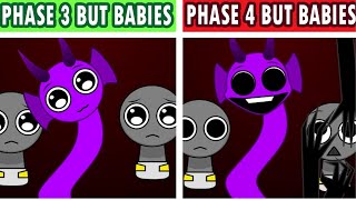 Incredibox  Sprunki Phase 3 But Babies Version VS Sprunki Phase 4 But Babies Version [upl. by Carothers529]