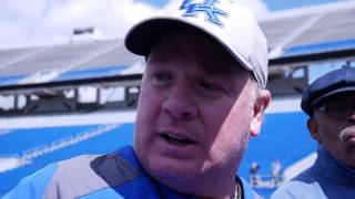 Coach Stoops Talks Saturday Scrimmage [upl. by Eimarrej198]