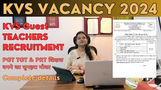 KVS PGT TGT PRT GUEST TEACHER RECRUITMENT [upl. by Thanasi722]