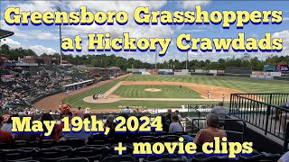 Greensboro Grasshoppers at Hickory Crawdads  Movie Clips [upl. by Ceciley]