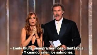 Will Ferrell amp Kristen Wiig  GLOBOS DE ORO 2013 SUBTITULADO ESPAÑOL [upl. by Sirrep687]