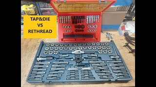 Tap amp Die vs Rethread tool Plus bonus rant on fasteners [upl. by Irbua]