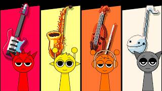 INCREDIBOX SPRUNKI en muchos instrumentos musicales [upl. by Fiel]