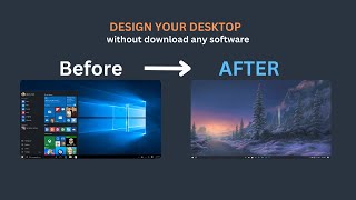 Transform Your Windows 10 Home Screen Look Without Any Software windows10 [upl. by Von]