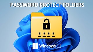 How To Password Protect a Folder In Windows 11 Without Installing Anything [upl. by Maghutte]