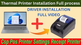 Thermal Printer Driver Installation Full videoকিভাবে Thermal Recipe Printersetup করবেন  AEPS CSP [upl. by Nets]