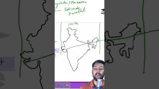 Latitude and Longitude of India  Pariksha Square shorts bpsc bpsctre4 parikshasquare [upl. by Hannover]