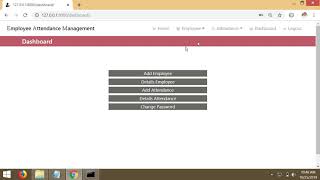 Employee Attendance Management System Project  Python Django Sqlite [upl. by Nonez789]