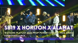 COLLAB  SB19 x HORI7ON x ALAMAT Fancam  240818 WATSONS PLAYLIST 2024 MOA Arena  Fan Boy Doll Arch [upl. by Aldarcie]