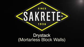 Building a Dry Stack Mortarless Block Wall using Sakrete [upl. by Rhpotsirhc954]