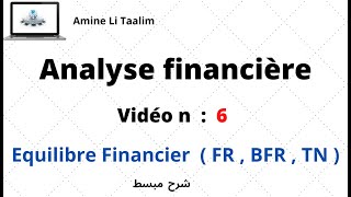 Analyse Financière  Equilibre Financier  FR  BFR  TN [upl. by Ah]