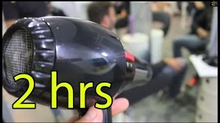 White noise Hair Dryer Sound hairdressing salon 2hrs RELAXEAR Best Quality NO MIDDLE ADS [upl. by Gnuhn]