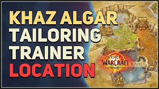 Khaz Algar Tailoring Trainer Location WoW The War Within [upl. by Germano]