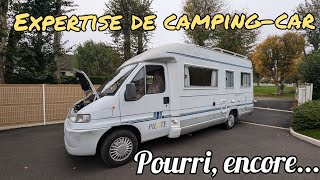 Examen complet  un campingcar infiltré rouillé et rafistolé Méfiezvous [upl. by Esyli]