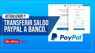 Transferir saldo paypal a banco cuenta bancaria 2022 [upl. by Aday]