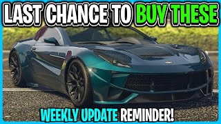 LAST CHANCE To Take Advantage Of This Weeks GTA 5 Online Weekly Update Deals amp Discounts [upl. by Coughlin702]