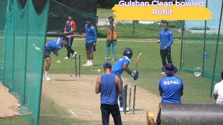 Nepal Cricket team Practice hard for Asian Games  Rohit Clean bowled by Gulshan  Monty Sir Guide [upl. by Einhapets]